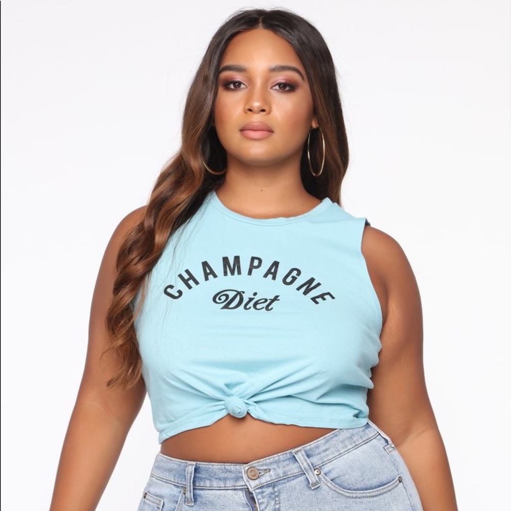 Champagne Diet 🥂 Tank Top - Picture 3 of 4